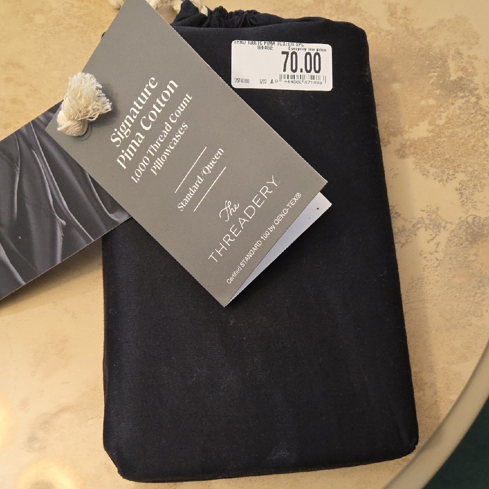 Black Pillowcase Set